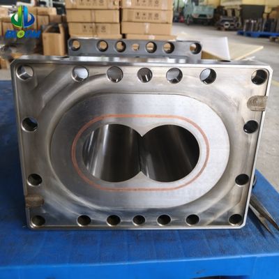 Qualität  Nickel Alloy Twin Screw Extruder Barrel for PEEK Plastic Extrusion Fabrik