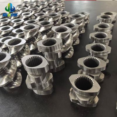 Qualität  High Precision Twin Screw Elements for Polymer Compounding in Plastic Industry Parallel Twin Screw Extruders Fabrik