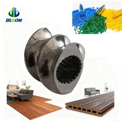 Qualität  ZSK Series W6Mo5Cr4V2 Twin Screw Elements for Co-rotating Twin Screw Extruders with Diameter Range 20 mm to 200 mm Fabrik