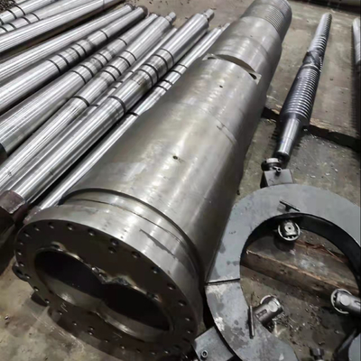 Bimetallische Schraube konisches Doppelschrauben-Fass Nitrided für Extruder-Maschine