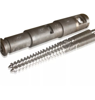 Bimetallische Schraube konisches Doppelschrauben-Fass Nitrided für Extruder-Maschine