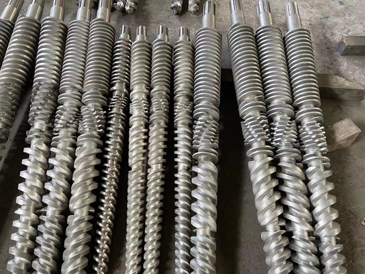 Bimetallisches konisches doppeltes Fass und Schraube für PVCplastikextruder-Maschine