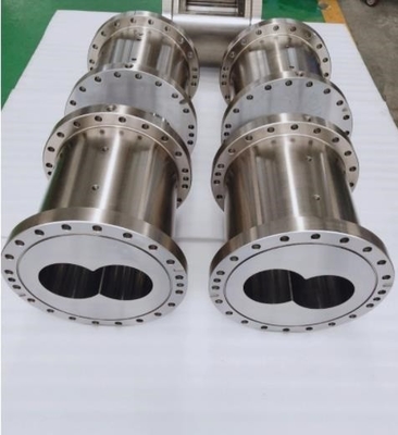 80/156 bimetallische konische Doppelschrauben-und Fass-Doppelschneckenextruder-Teile