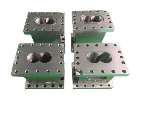 Doppelschneckenextruder zerteilt bimetallisches Fass-Holz-zusammengesetzte Plastikkugel