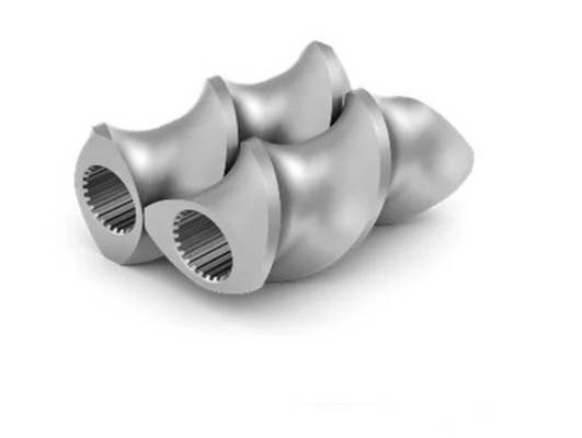 Bimetallisches Gummiextruder-Ersatzteil-doppeltes Schrauben-Fass für Plastikfüller