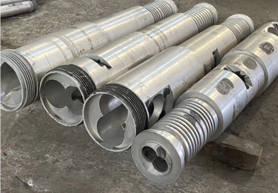 38CrMoAl konische Doppelschraube und Zylinder 65/132 für PVC-Rohrprofil WPC Spc