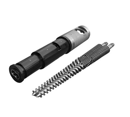 Konischer Doppelschneckenzylinder für PVC-Rohrleitungsextruder 80/156 65/132 55/110 50/105