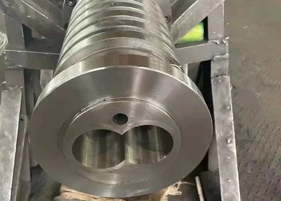 38CrMoAlA Konische Zwillingschraubfässer mit HV900-1000 Härte für PVC WPC Profil Rohr Extruder