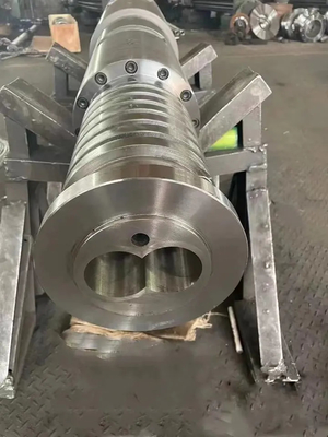51/105 65/132 80/156 bimetallisches konisches Doppelschrauben-Fass für PVC-Extruder