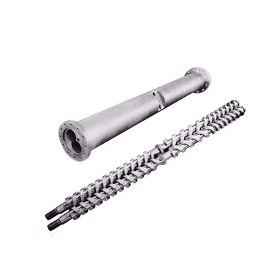 Rohr-Extruder-doppeltes Schrauben-Fass PVCs UPVC mit hohem Ausschuss für PVC-Maschinerie-Teile