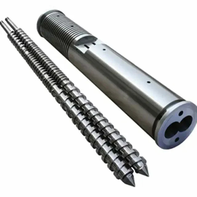 Bimetallische nitrierte konische Zwillingschrauben für die WPC-PVC-PE-Industrie/Extruderschrauben und -Fässer