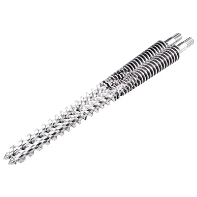 Bimetallische nitrierte konische Zwillingschrauben für die WPC-PVC-PE-Industrie/Extruderschrauben und -Fässer