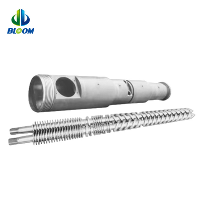 OEM Hochleistungs-Kegel-Twin-Schraube und Lauf für WPC TPE / TPU-Produktion