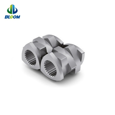 Parallel Co Rotating Twin Screw Plastik Extruder Kobaltlegierung Schraube für PEEK PVDF