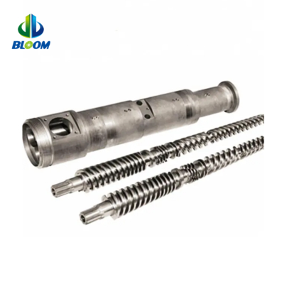 Bimetallische konische Doppelschnecke und -zylinder für PVC WPC Rohrplatten