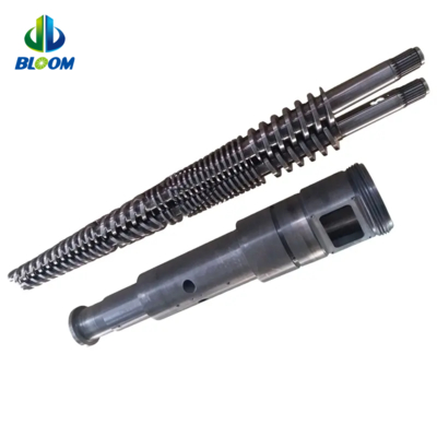 Bimetallische konische Doppelschnecke und -zylinder für PVC WPC Rohrplatten
