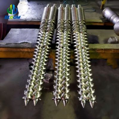 High-Accuracy 38CrMoAlA Conical Twin Screw Barrel for Progressive Compression in Plastic and Rubber Extrusion