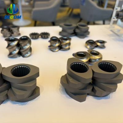 (PTR) W6 Ultrafeinkörnige, verschleißfeste Stahlextruderteile Doppelschneckenextruder-Schneidenelement Zylinder und Welle