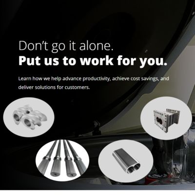 (PTR) W6 Ultrafeinkörnige, verschleißfeste Stahlextruderteile Doppelschneckenextruder-Schneidenelement Zylinder und Welle