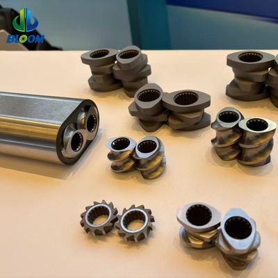 Extruder-Teile Schneckensegment, Zylinder und Liner zum Mischen, Compoundieren und Granulieren von Kunststoffharzen mit halogenfreiem Flammschutzmittel