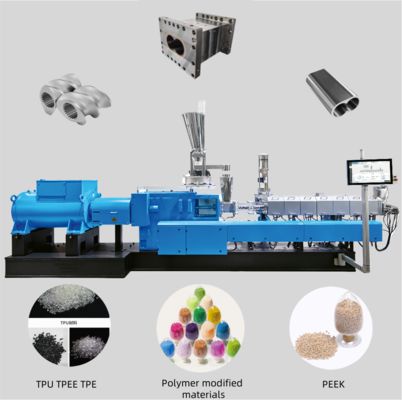 Extruder-Teile Schneckensegment, Zylinder und Liner zum Mischen, Compoundieren und Granulieren von Kunststoffharzen mit halogenfreiem Flammschutzmittel