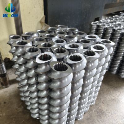 High Precision Twin Screw Elements with 38CrMoAl CR12MoV and W6542 Alloys for Polymer Compounding Extruders