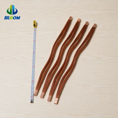 Hochreine Kupferflechte Flexible Connector mit anpassbarer Oberflächenbehandlung für Vibrationsbeständigkeit bei der Stromverteilung