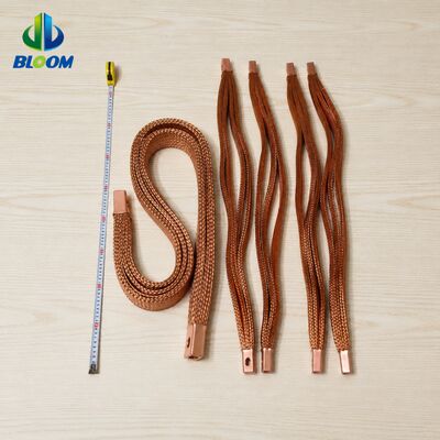 Hochreine Kupferflechte Flexible Connector mit anpassbarer Oberflächenbehandlung für Vibrationsbeständigkeit bei der Stromverteilung