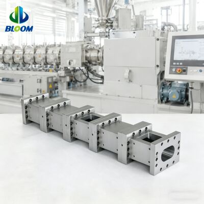 Modulär gefertigte Nickellegierung Twin Screw Barrel mit Verschleißbeständigkeit für Hochdrehmoment Extruder