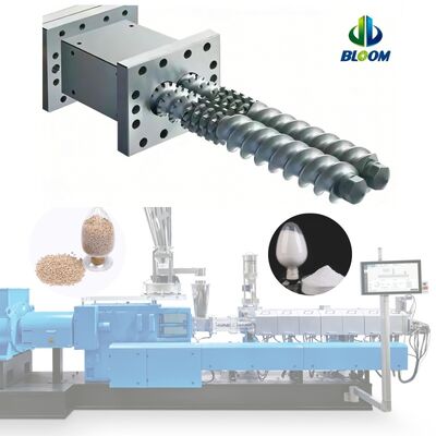 Modulär gefertigte Nickellegierung Twin Screw Barrel mit Verschleißbeständigkeit für Hochdrehmoment Extruder