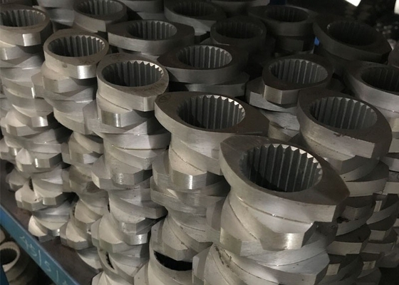 Komplettes Schrauben-Element des Zwillings-316L für das Zusammensetzen des Extruders