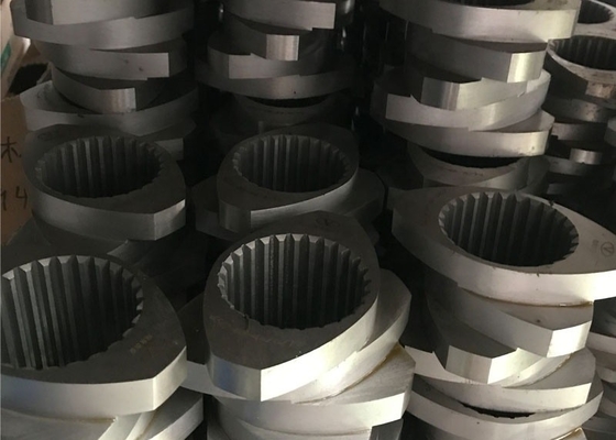 Komplettes Schrauben-Element des Zwillings-316L für das Zusammensetzen des Extruders