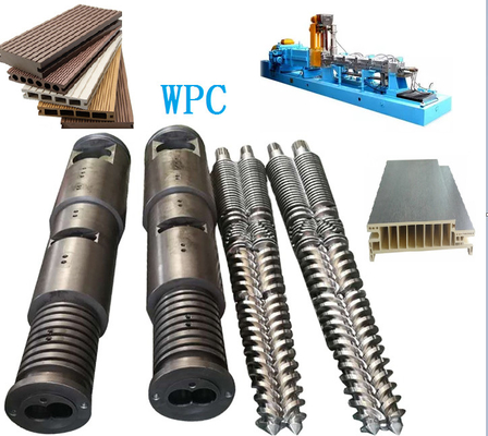 Bimetallische konische Doppelschraube und Fass-Entwurf für Wpc