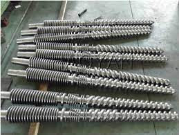 Doppelschraube, die Extruder-Schrauben-Element im Schrauben-Fass zusammensetzt